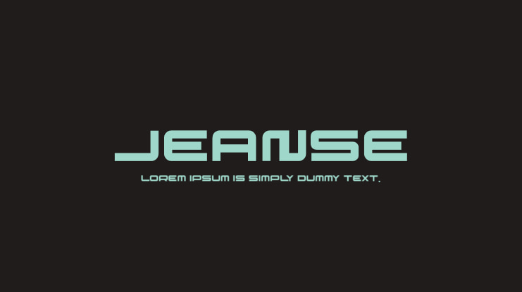 JEANSE Font Family