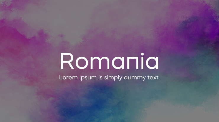 Romania Font Family