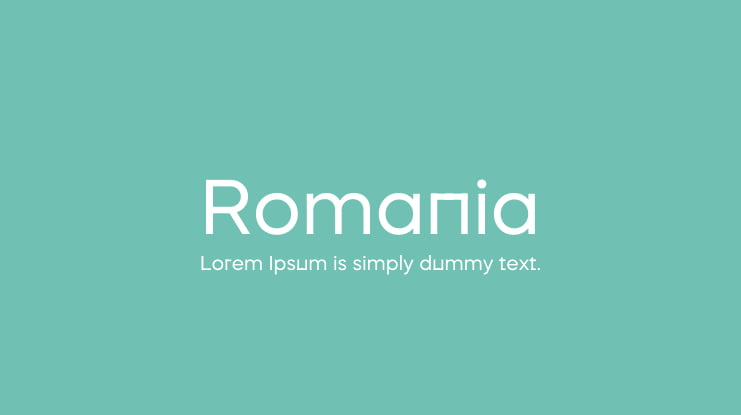 Romania Font Family