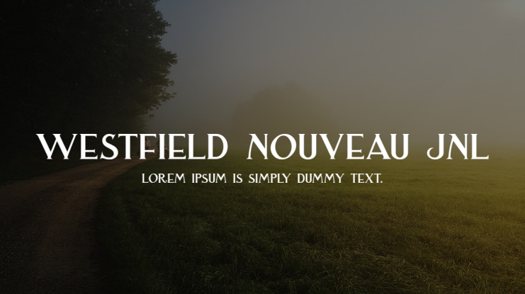 Westfield Nouveau JNL Font Family