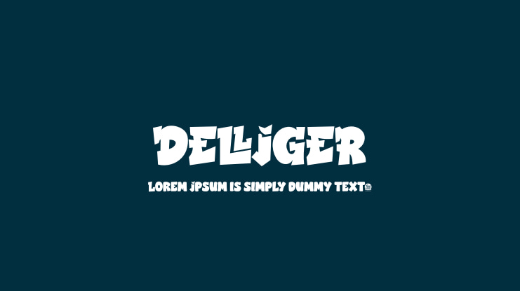 DELLIGER Font
