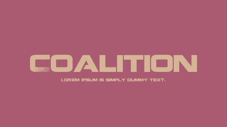 Coalition Font