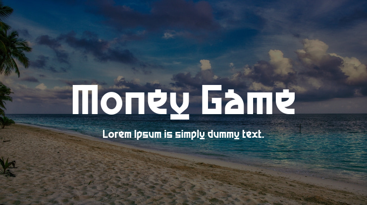 Money Game Font