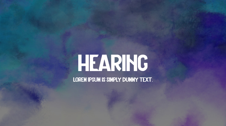 Hearing Font