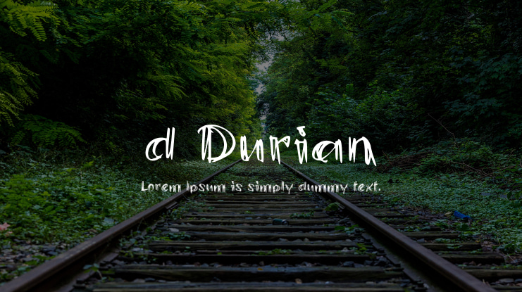 d Durian Font