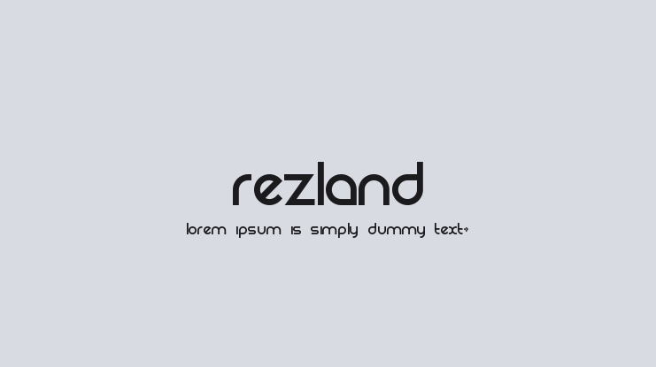 Rezland Font