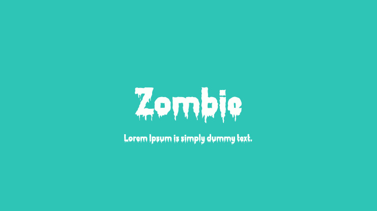 Zombie Font Family