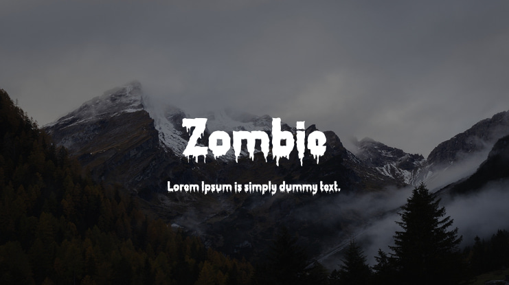 Zombie Font Family