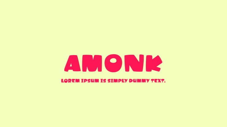 Amonk Font Family