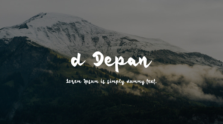d Depan Font