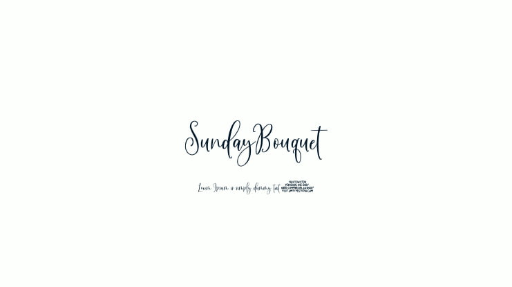 SundayBouquet Font