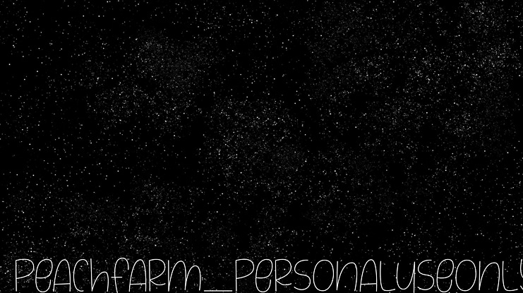 PeachFarm_PERSONALUSEONLY Font