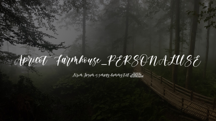 ApricotFarmhouse_PERSONALUSE Font Family