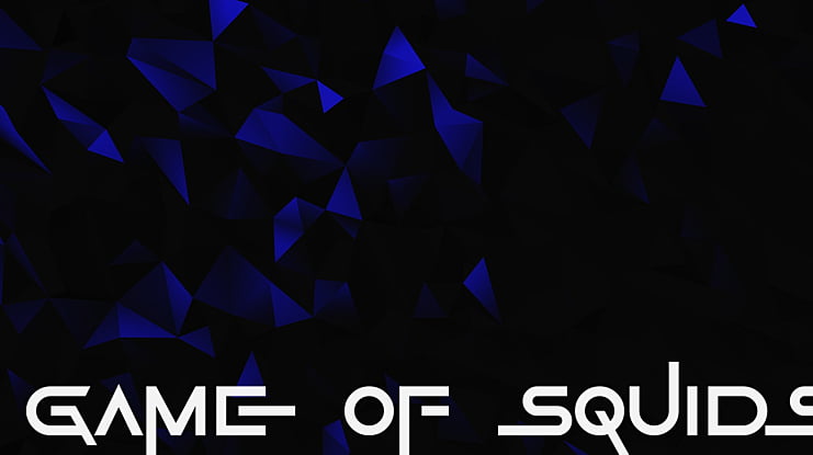 Game Of Squids Font