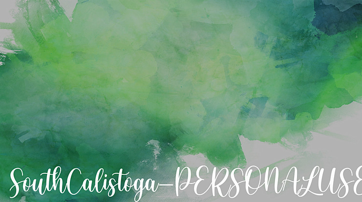 SouthCalistoga_PERSONALUSE Font