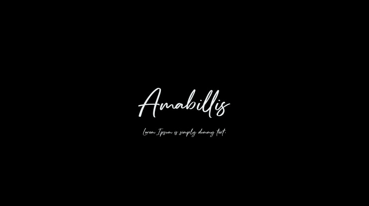 Amabillis Font