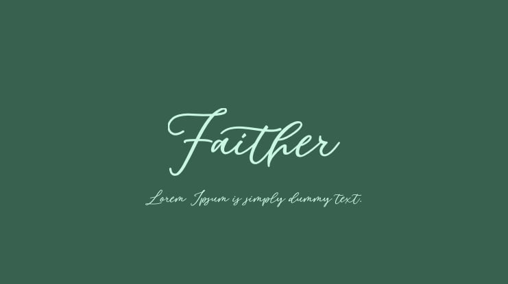 Faither Font Family