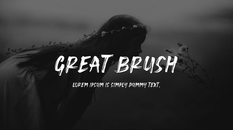 Great Brush Font