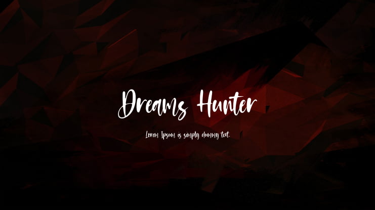 Dreams Hunter Font