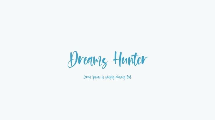 Dreams Hunter Font