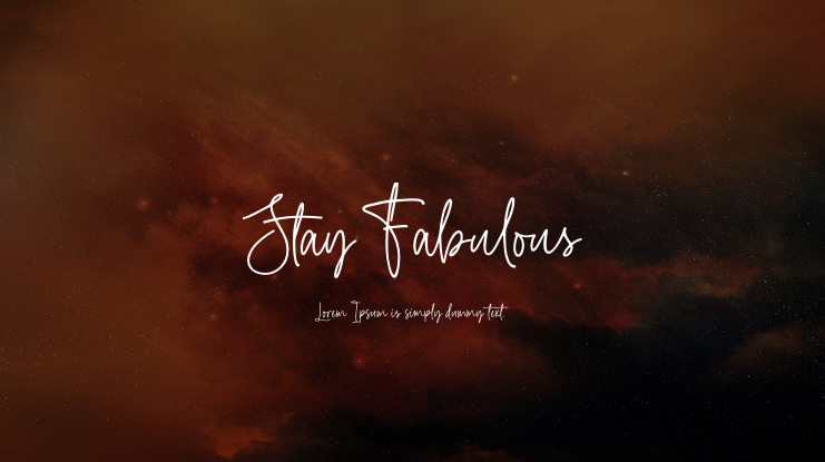 Stay Fabulous Font Family