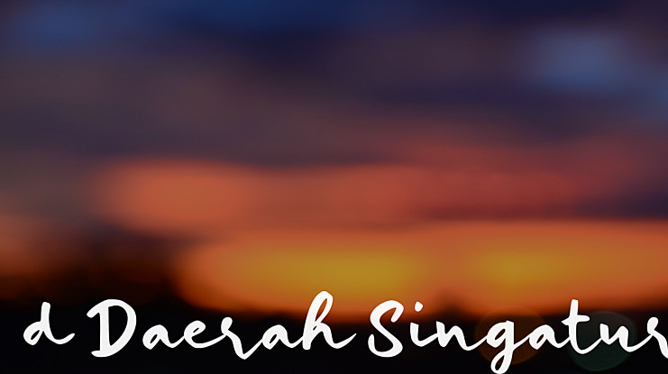 d Daerah Singatur Font