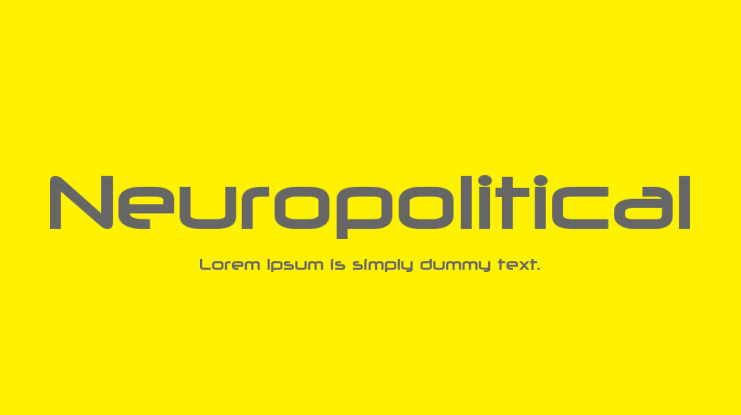 Neuropolitical Font