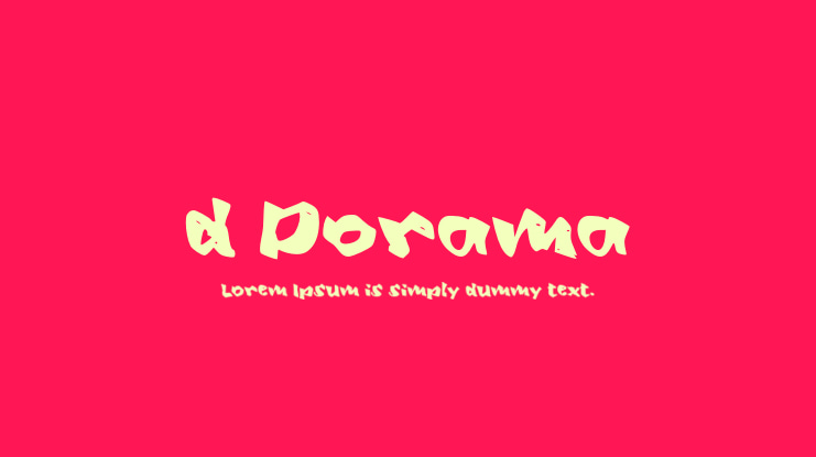 d Dorama Font
