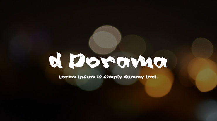 d Dorama Font