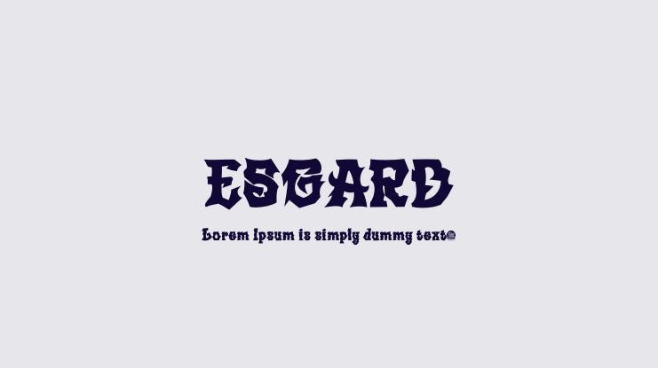 ESGARD Font Family