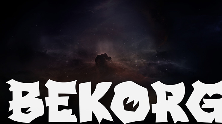 BEKORG Font Family