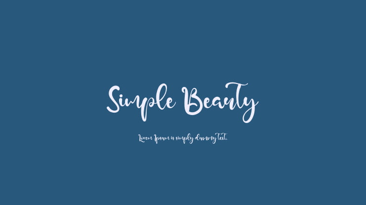 Simple Beauty Font