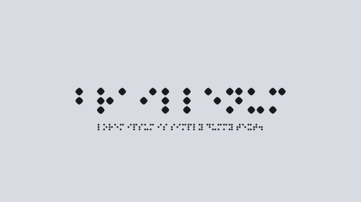 Braillenum Font Family