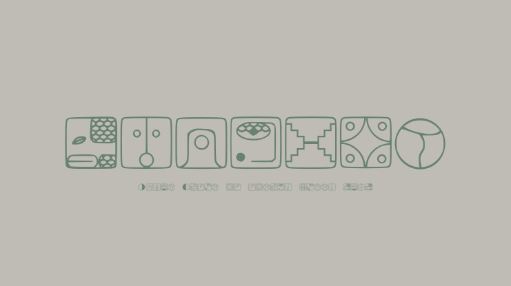 tzolkin Font