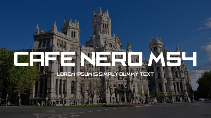 Cafe Nero M54 Font