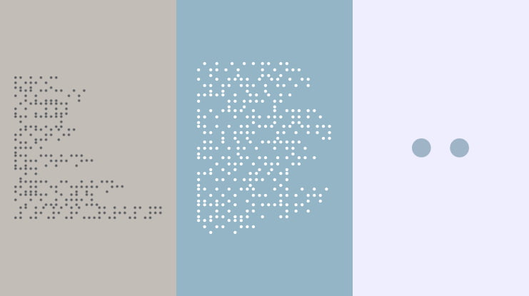 Braille Printing Font