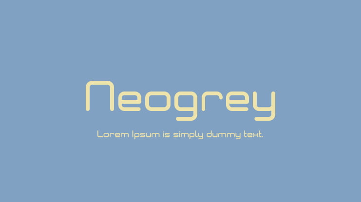 Neogrey Font Family