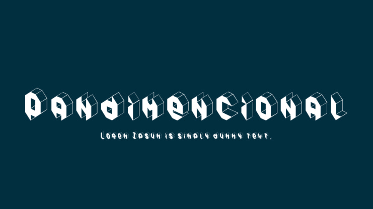Pandimencional Font