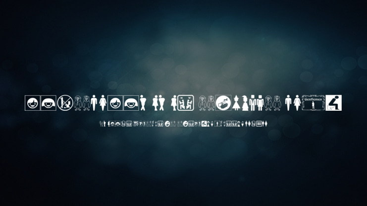 restroom signs tfb Font