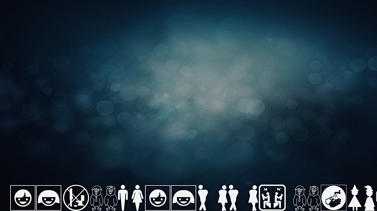 restroom signs tfb Font