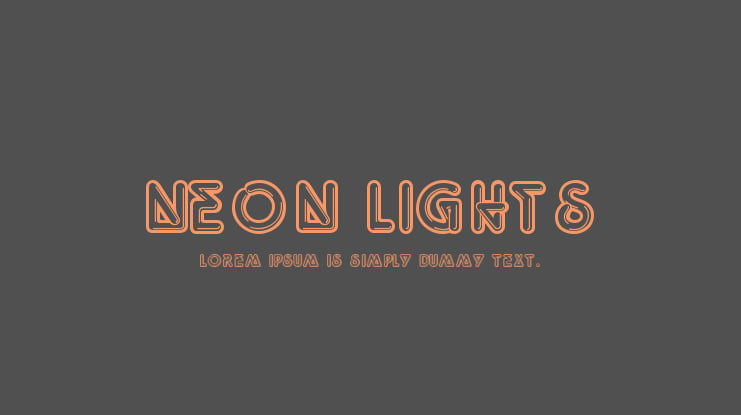 Neon Lights Font