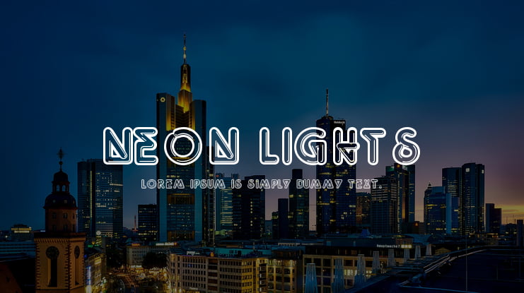 Neon Lights Font