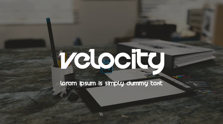 Velocity Font