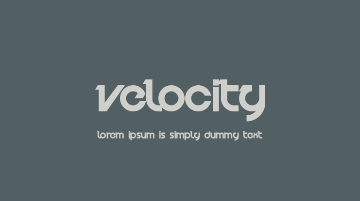 Velocity Font