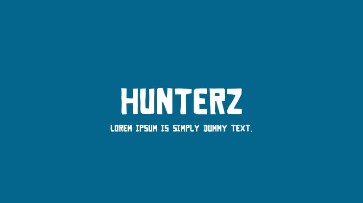 Hunterz Font