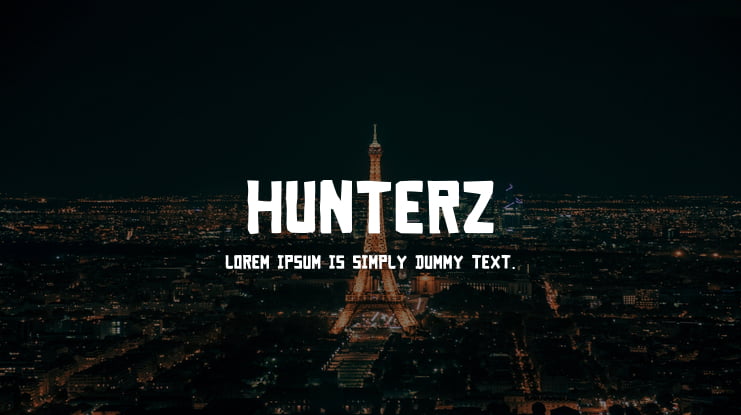 Hunterz Font