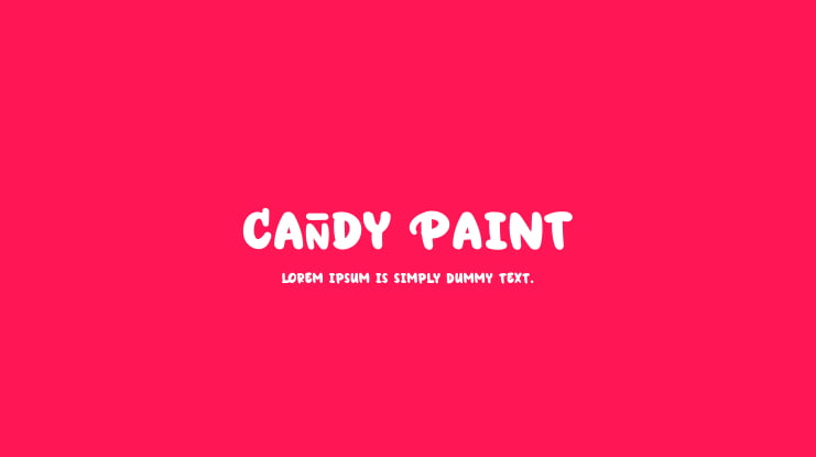 Candy Paint Font