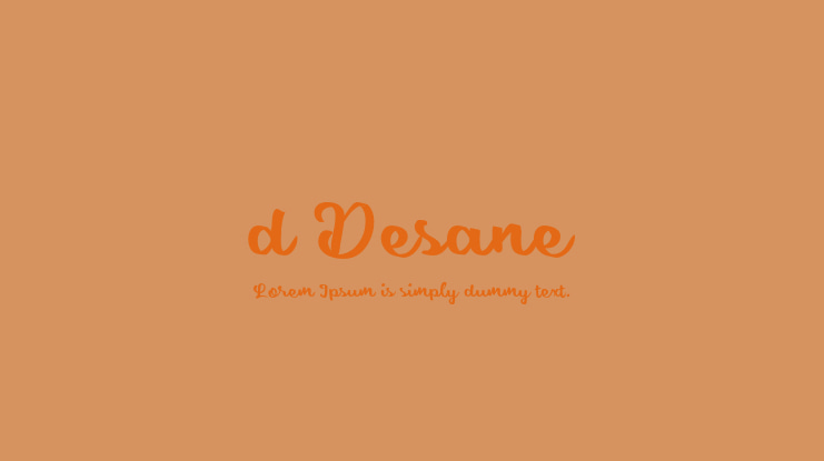 d Desane Font