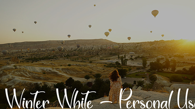 Winter White - Personal Use Font