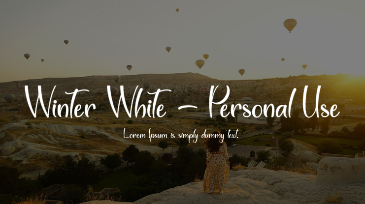 Winter White - Personal Use Font